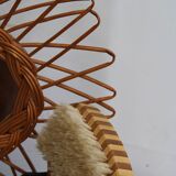 Wicker mirror