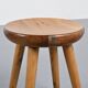 Pine stool by René Martin, France, circa 1965