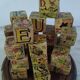 Lot de cubes en bois