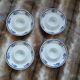 4 White Square Egg Cups