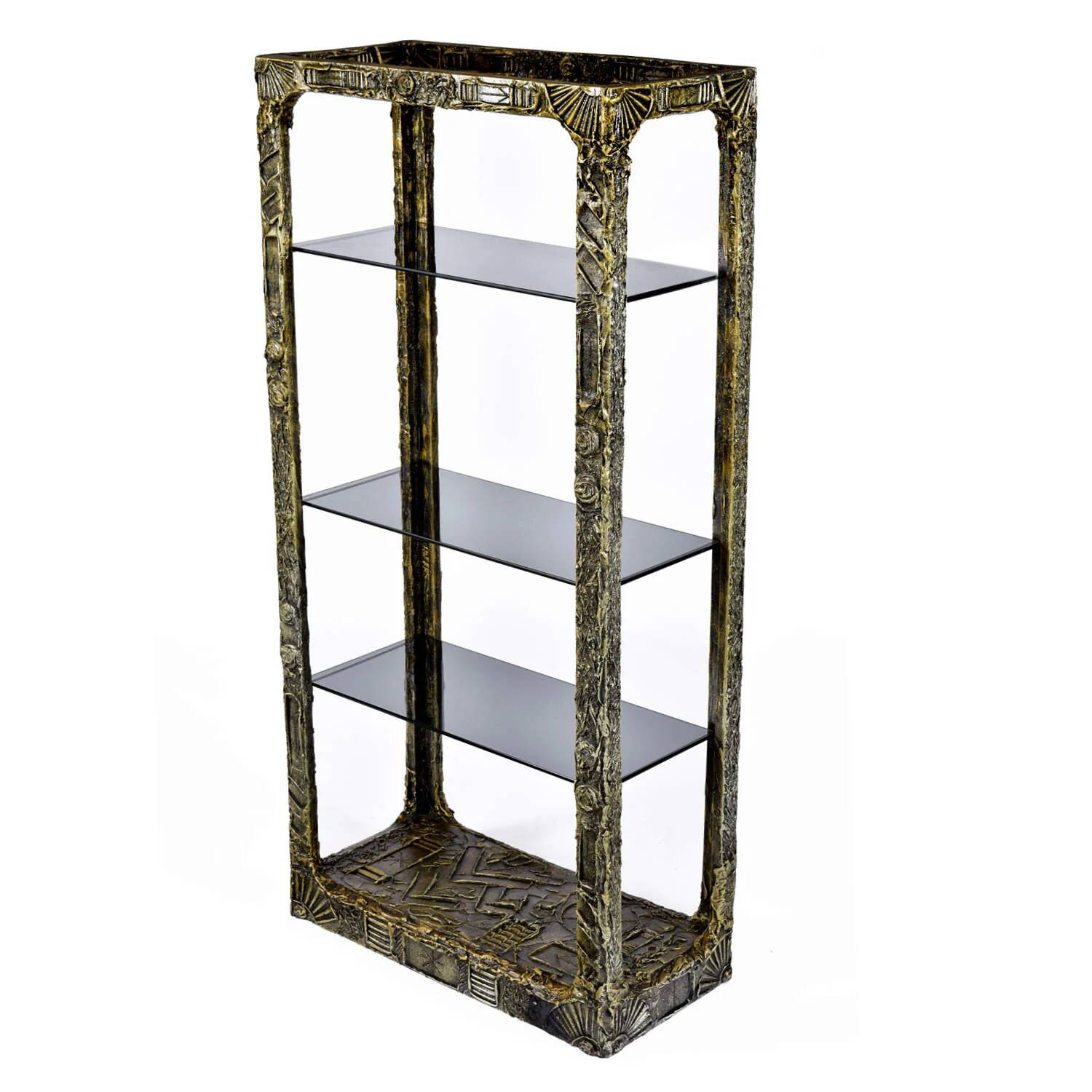 Adrian Pearsall for Craft Associates Brutalist etagere display shelves