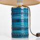 Aldo Londi desk lamp for Bitossi "blue Rimini", Italy, 1960