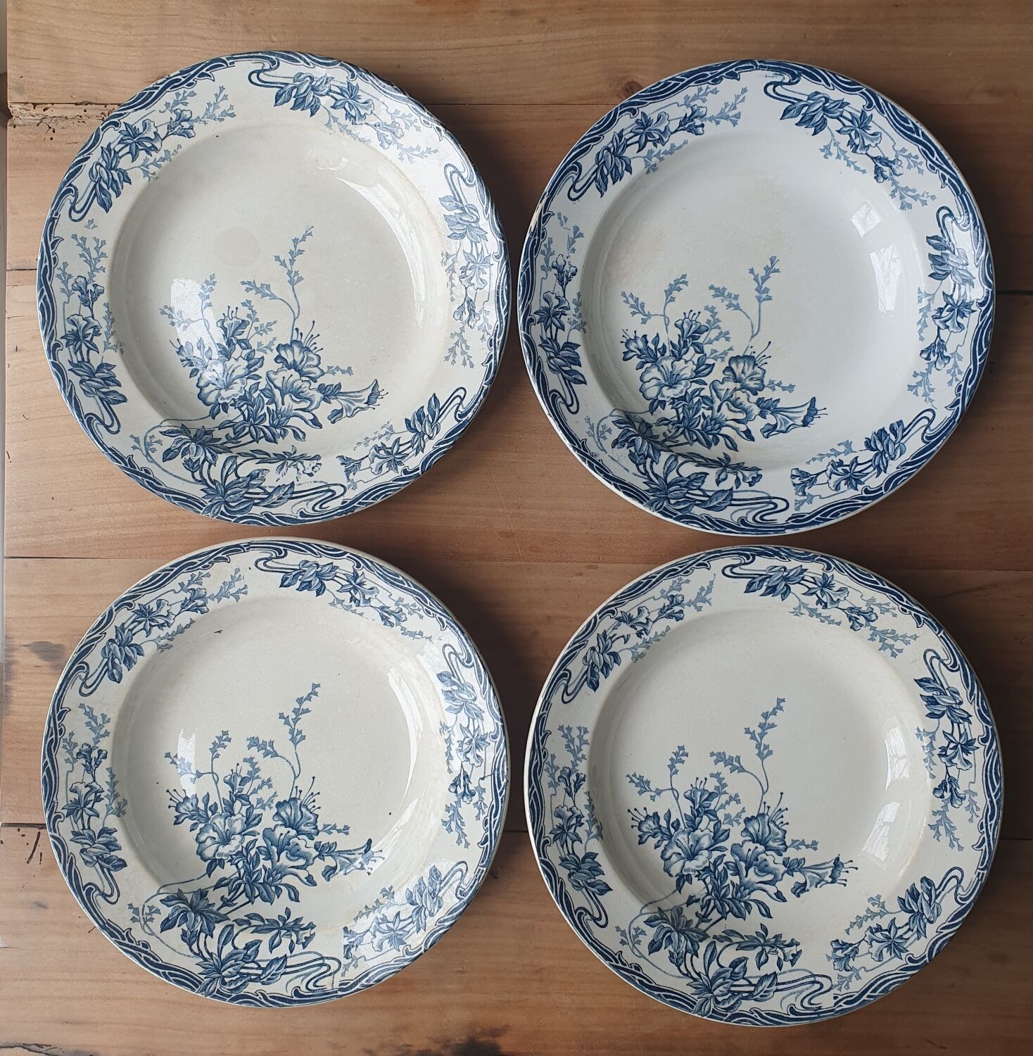 Hollow plates Longwy Azaleas