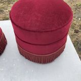 Pair of poufs