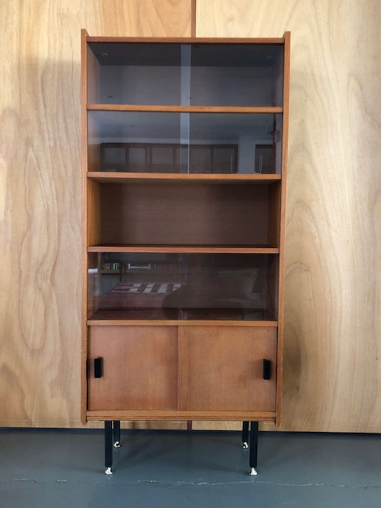 Bibliothèque vitrine années 70