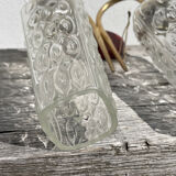 Brass and glass wall lamp 1950