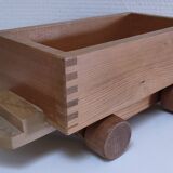 Large wooden train stamped Wog Austria