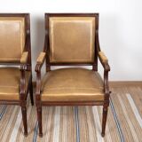 Pair of Louis XVI office armchairs