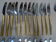 Housewife in silver and gold metal 104 cutlery