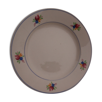 Assiette en faïence de Gien modèle Nice diam 22,5 cm