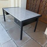 large metal, wood & granite desk, 1980