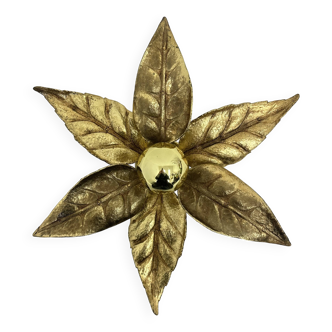 Vintage flower light by Willy Daro for Massive Lighting, Belgium 1970s