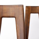 Set of 4 Vintage German Dining Chairs, 1960s, Ernst Martin Dettinger, Veil