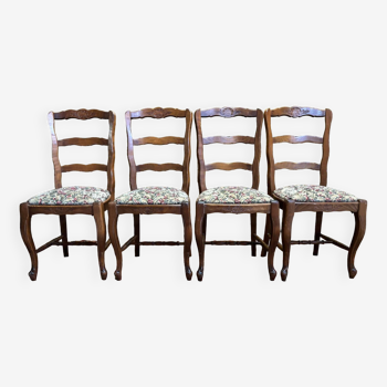 4 upholstered seated chairs