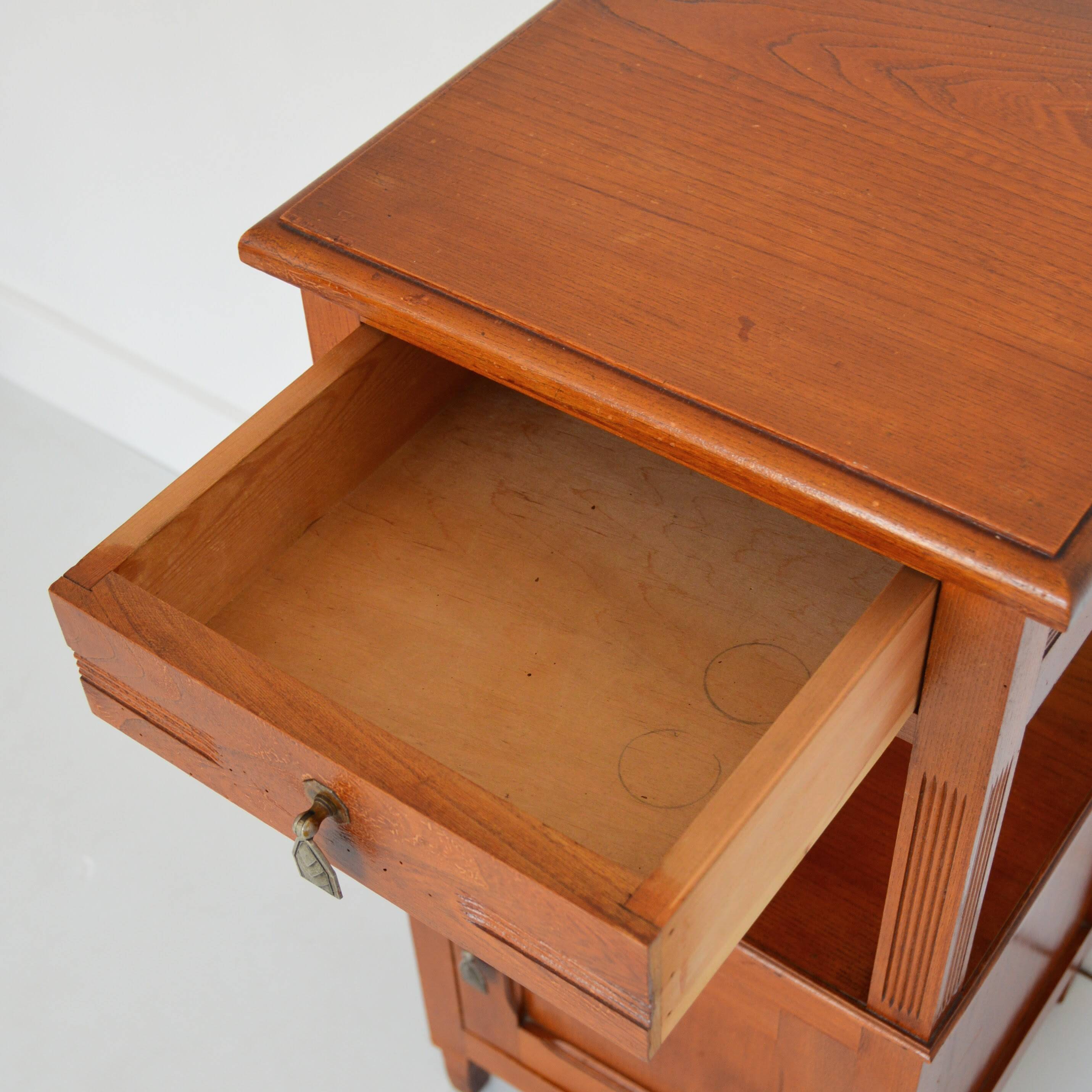 Console / Chevet / Table d'appoint Art déco 1930 vintage
