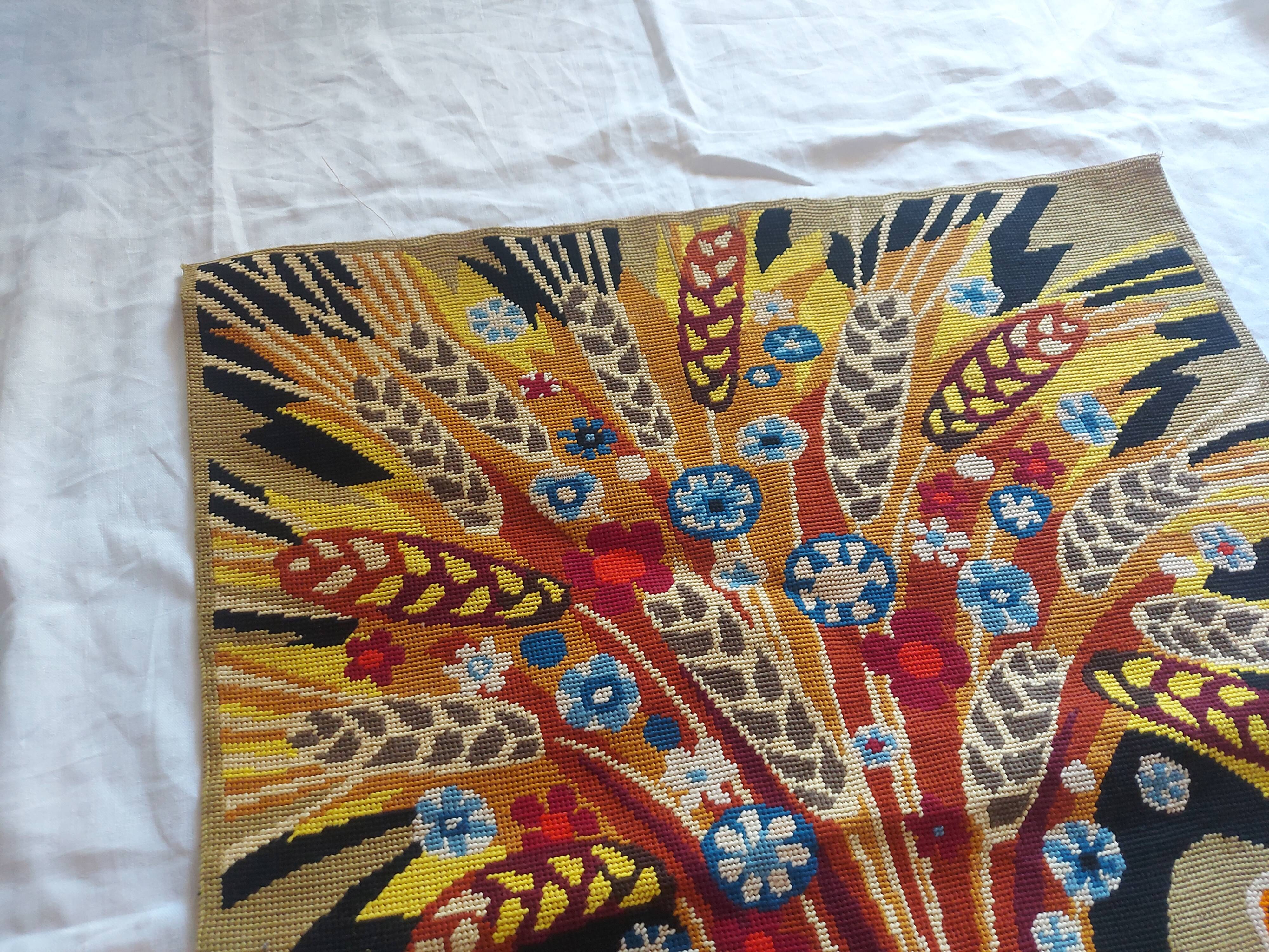 Tapestry with vintage canvas, Pierre Rey