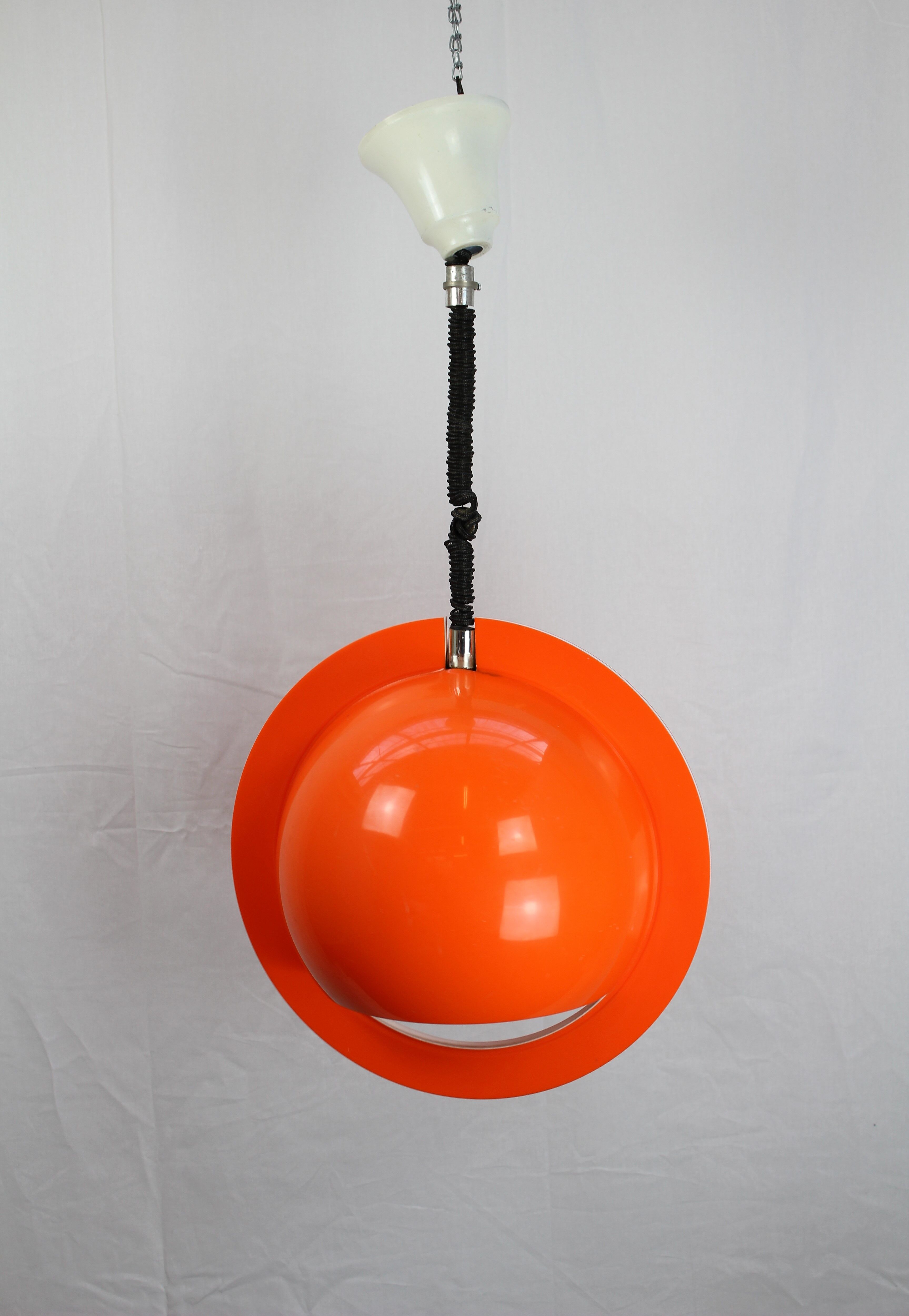 Orange chandelier Rolly - Italia 1972