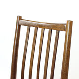 Set de 4 chaises de salle à manger en chêne foncé par tonne, tchécoslovaquie années 1960