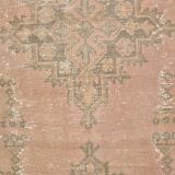 Vintage Handknotted Hallway Runner Rug