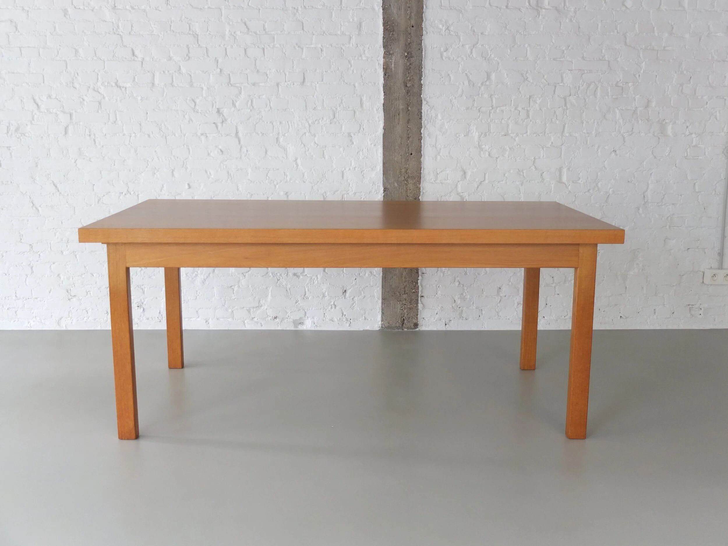 Dining set in natural oak by Meubelatelier Vanda, 1970s