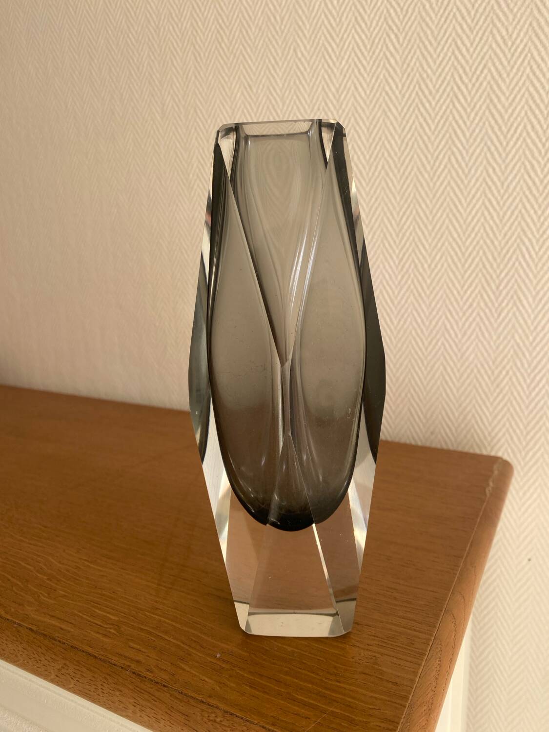 Vase murano sommerso Flavio Poli 60s