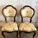 Paire de chaises style Louis XV, XIXe siècle
