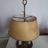 Ancienne lampe de bureau bouillotte métal