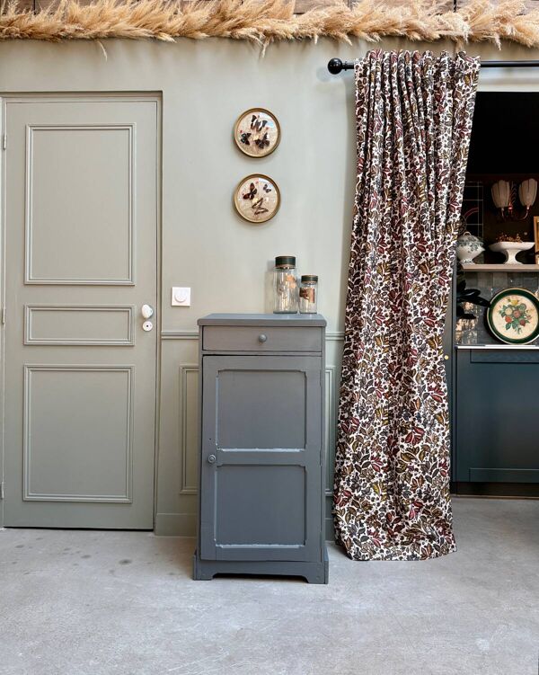 Meuble de métier, meuble à vinyles (rénové)