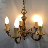5-light bronze chandelier