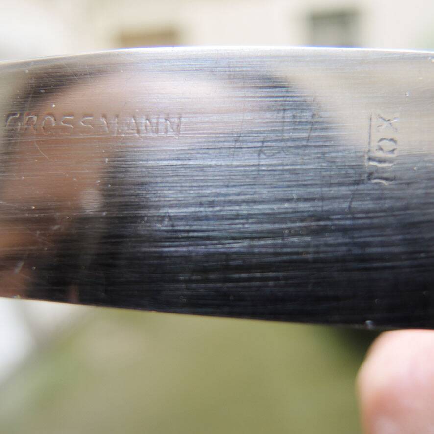 9 old stainless steel knives by Grossmann