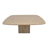 Italian coffee table in travertine 1980's