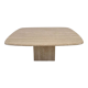 Table basse italienne en travertin années 1980