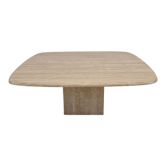 Italian coffee table in travertine 1980's