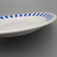 Plates saucers cups vintage white blue line hotesse ceramic