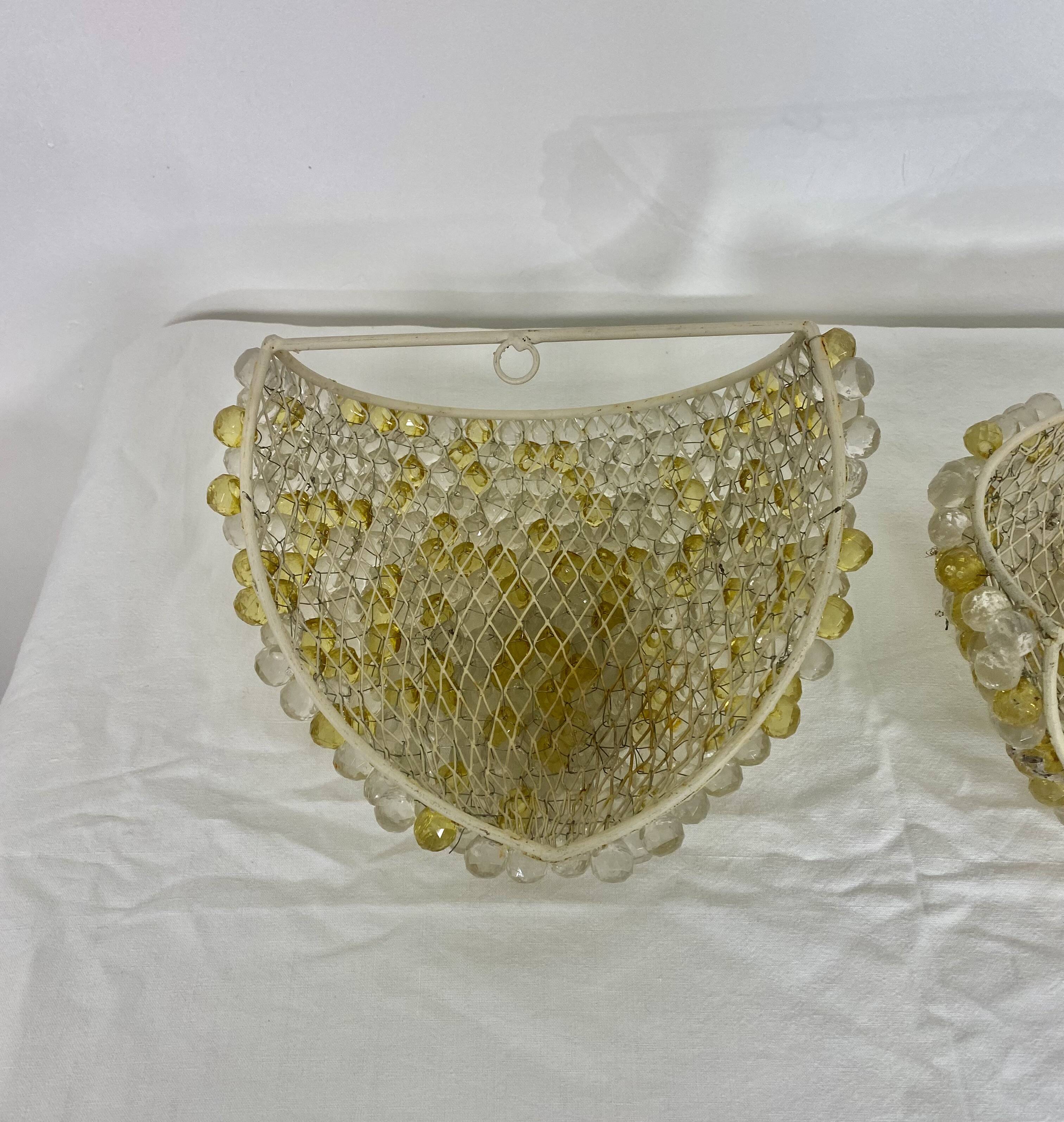 Paire d’appliques murales vintage – Années 70