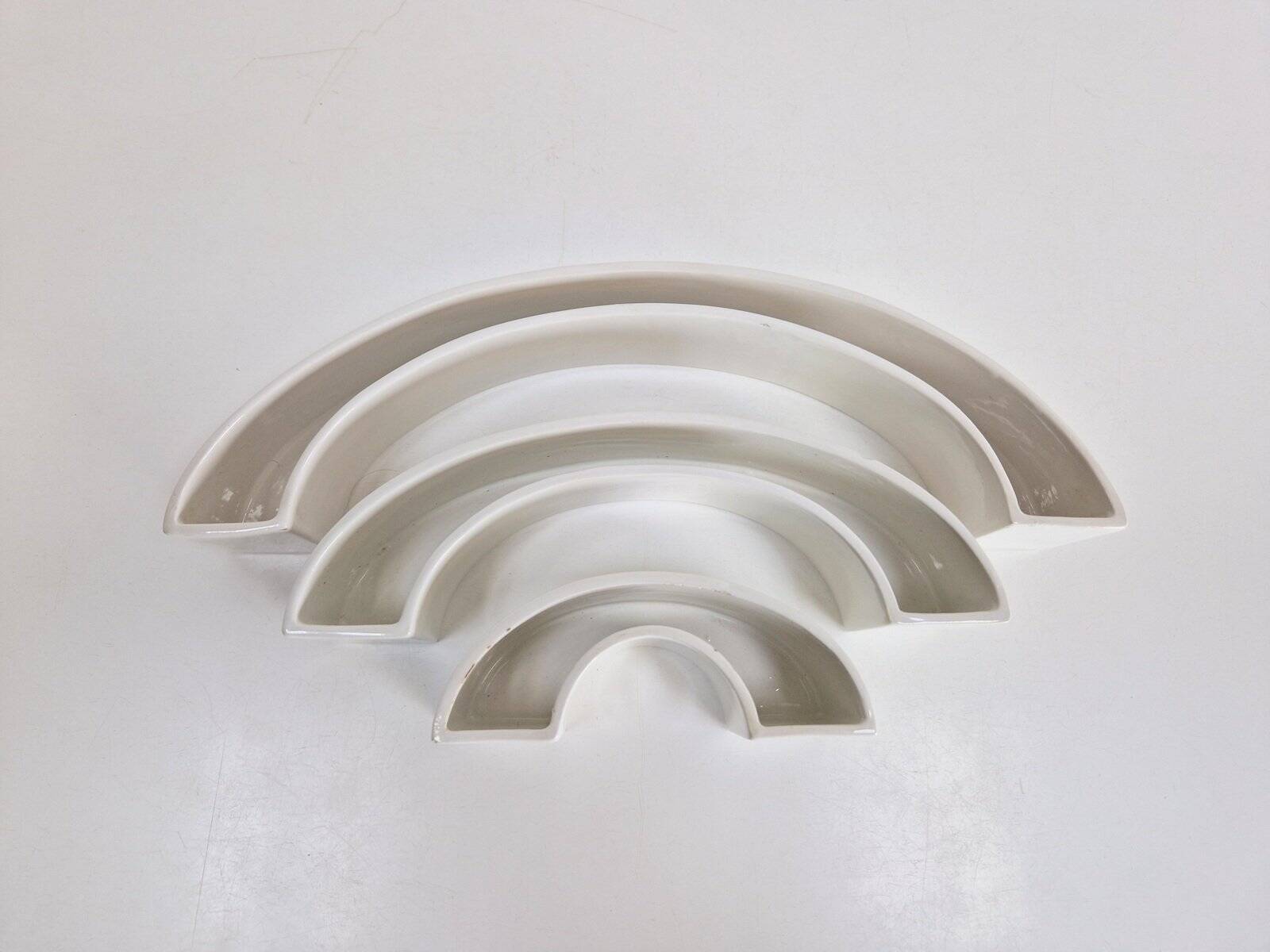 Tremiti Tondo Bowls in Ceramic by Angelo Mangiarotti for Danese Milano, 1964, Set of 3