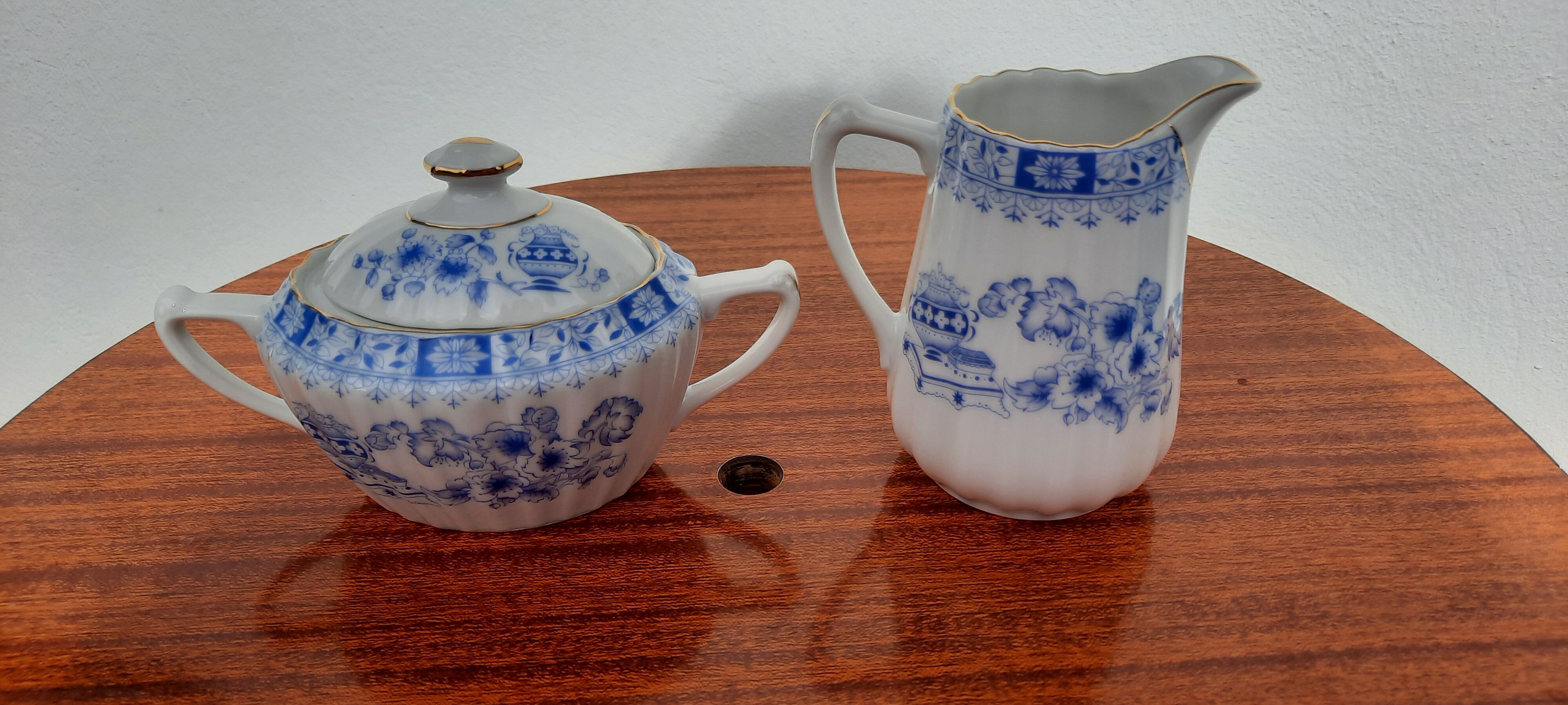 Sugar bowl and porcelain milk jar Seltmann Weiden Bavaria