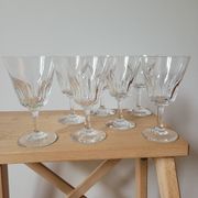 Set of 7 Baccarat Côte d'Azur wine glasses