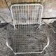 Ancien fauteuil emu rio metal blanc vintage