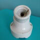 White porcelain duck-neck cellar sconce