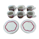 Lot of 6 vintage coffee cups