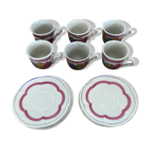 Lot of 6 vintage coffee cups