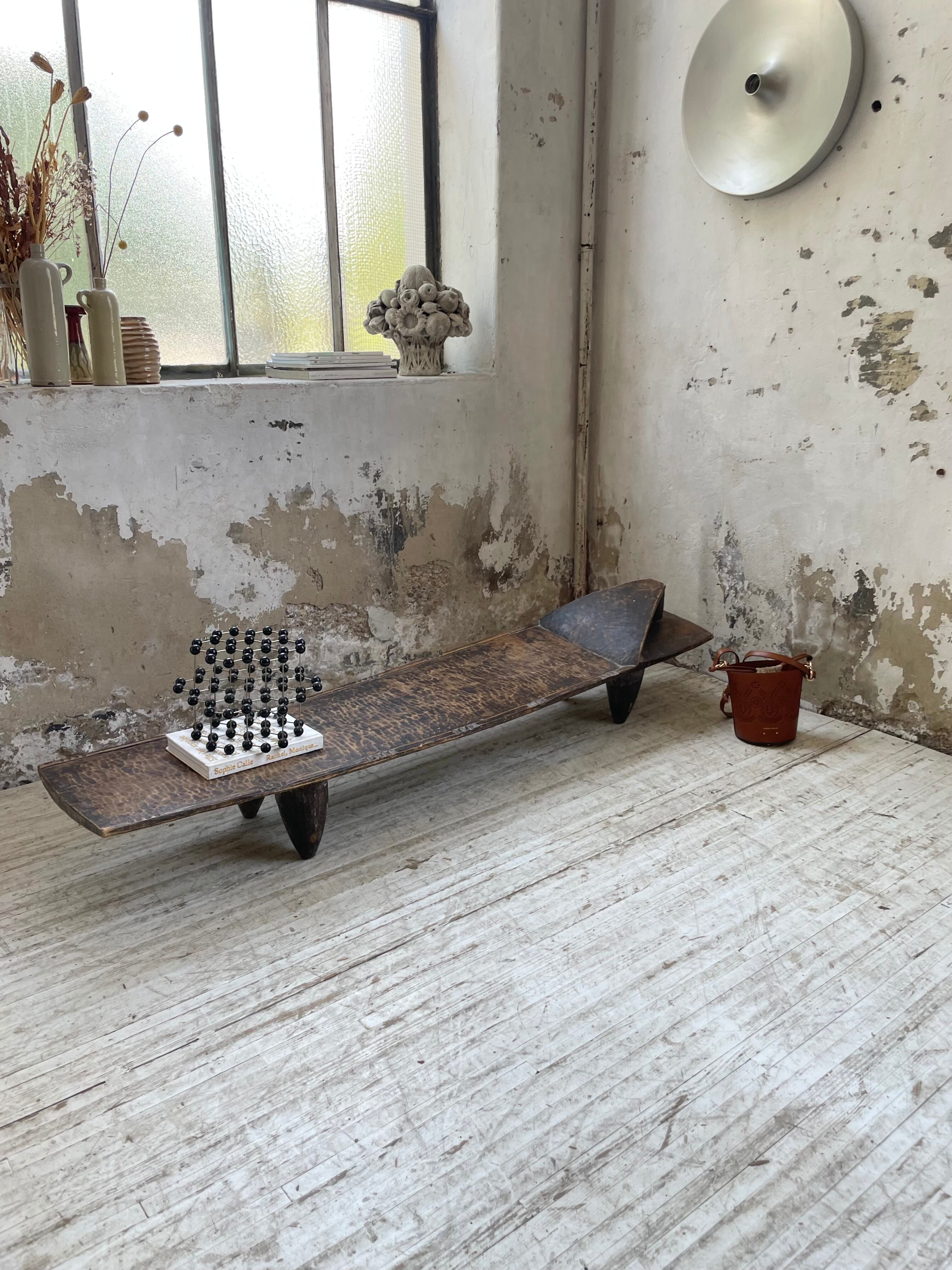 Senoufo coffee table bench from the 60s