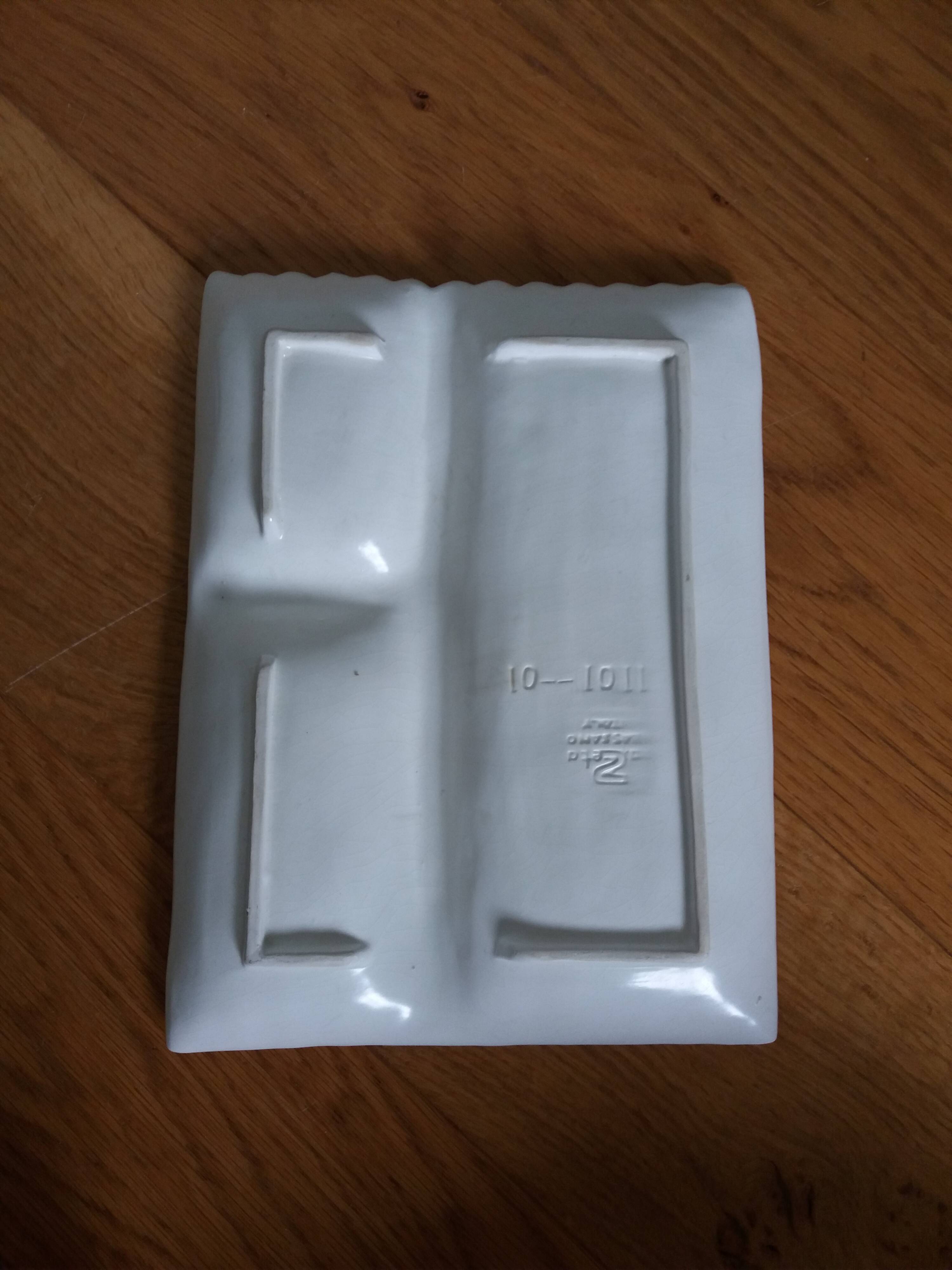 Asparagus dish in slip Bassano Italy