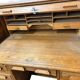 Bureau américain vintage en bois / table d'écriture