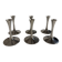 Set of 6 metal candle holders AMC vintage Space Age style