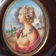 Miniature of the nineteenth century, portrait of Simonetta Vespucci after Piero di Cosimo