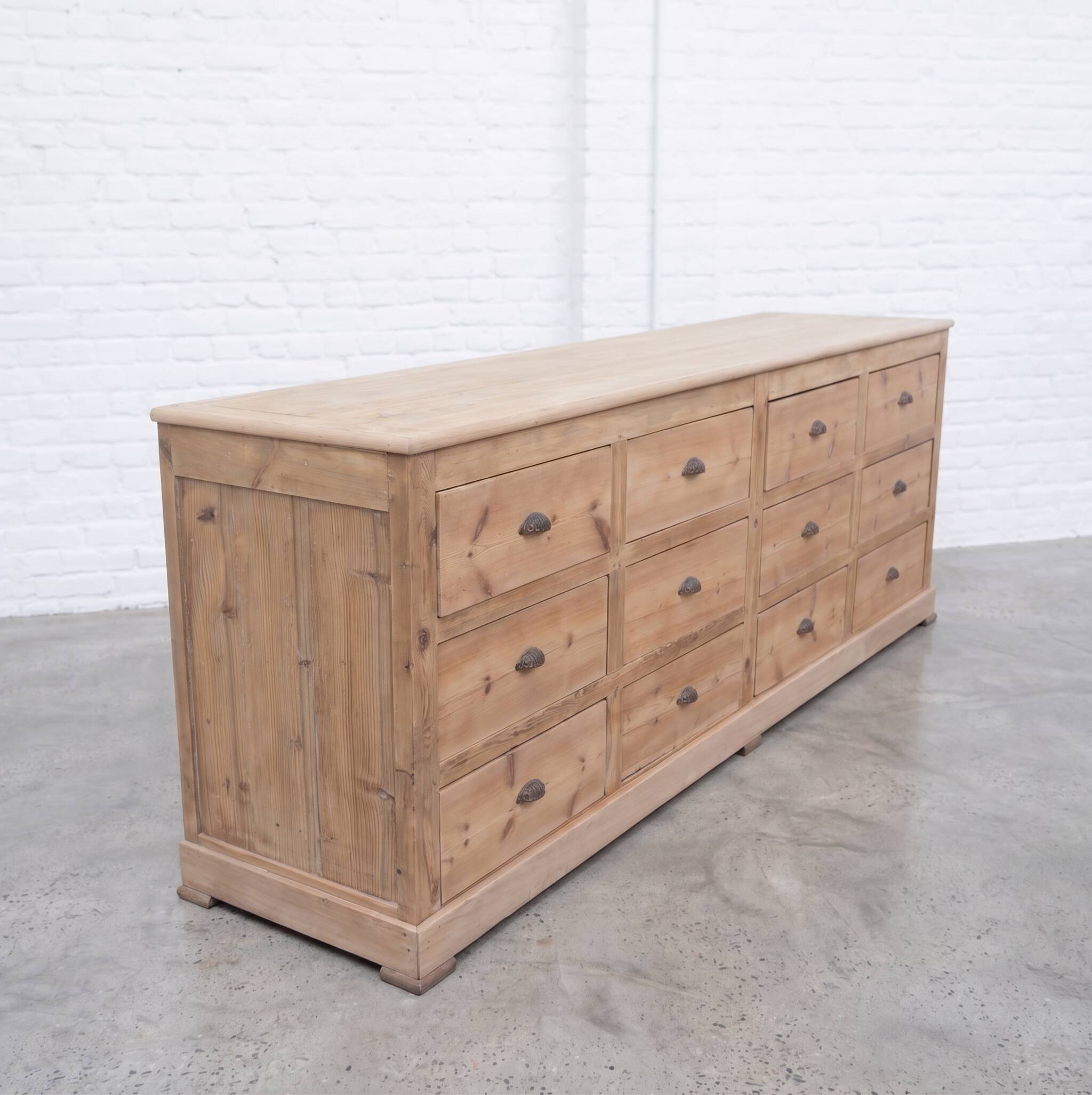 Antique commercial drawer unit from the early 20th century.