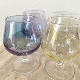 12 colored stemmed lenses