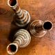 Series of three ceramic vases